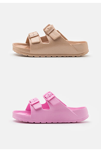 Cotton On Papuci Copii (C1Q13G00D) - 2 perechi (Auriu si Roz)