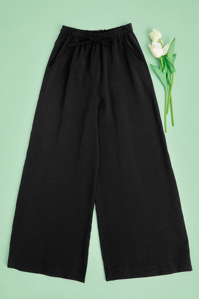 Fulla Moda Pantaloni pentru fete cu buzunare cu talie elastică