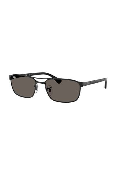 Ray-Ban RB 3778 002B1 57 Unisex Geometrik Siyah Metal Güneş Gözlüğü