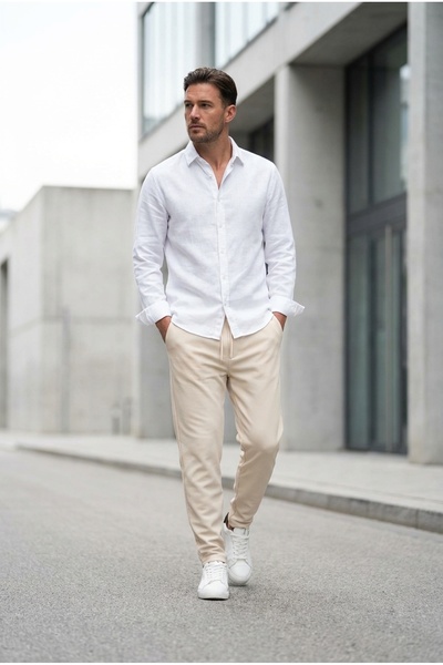 bombe Erkek Beli Lastikli Slim Fit Jogger