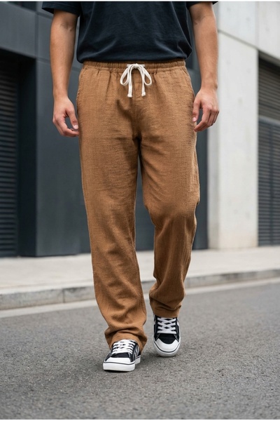 bombe Beli cu elastic pentru bărbați in bumbac bucăți pantaloni jogger