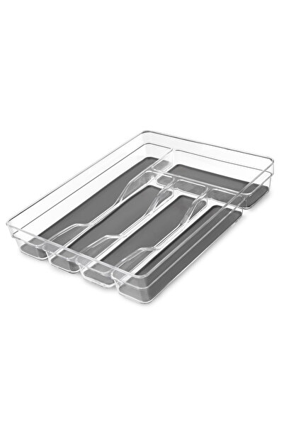 iBiLi θήκη για μαχαιροπίρουνα, Ακρυλικό, 27x33,5x5,5 εκ., διαφανής