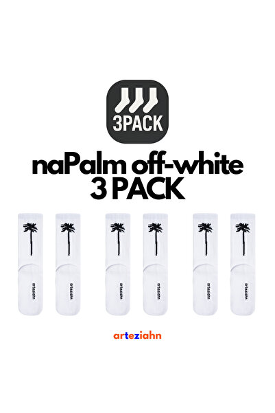 Arteziahn Napalm Off-White 3Pack White Unisex Lifestyle & Sports Towel Sole 3...