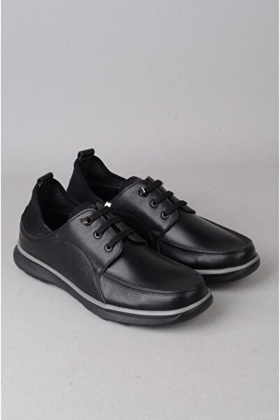 SEÇ KUNDURA Seç M595 Genuine De Leather Rkek Shoes Black
