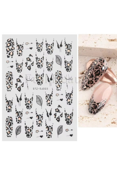delis Marquise nail stickers, STICKER22, Animal Print