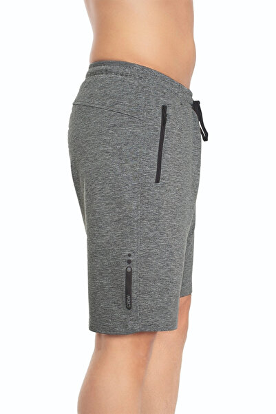 Crozwise Памучни мъжки шорти антрацит 3200