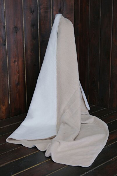 Sesli Cotton Pieces Reversible Blanket Single - Coffee