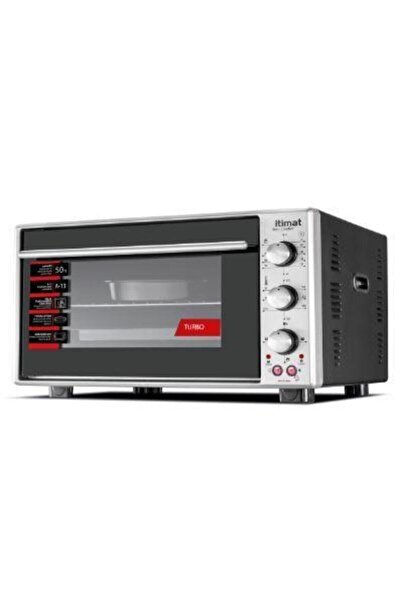 İtimat I-28 50 LT TERMOSTATLI ÇİFT CAMLI İNOX GRİ MİNİ FIRIN