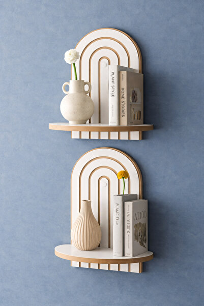 ARTI HOME Duvar Rafı Beyaz 2'li Set