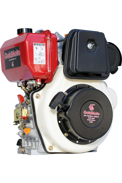 gold moto GoldMoto GM186FAE-B Dizel Motor 10 Hp Marşlı Krank Mili Kamalı
