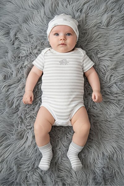 Rock A Bye Baby Boutique Toddlers Girl 10 Pieces Embroidered Bodysuit Set, White