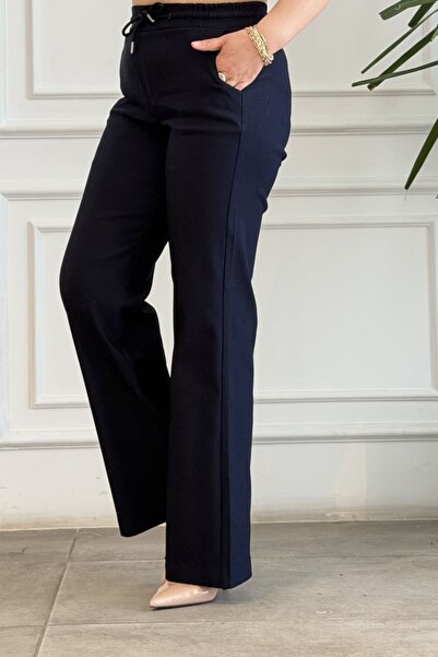 yb yağmur butik Elastic Waist Lightweight Spanish Trousers