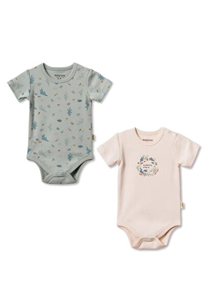 BabyCosy Organic Wear بدلة أطفال قصيرة الأكمام مكونة من قطعتين 100% قطن قطن ع...