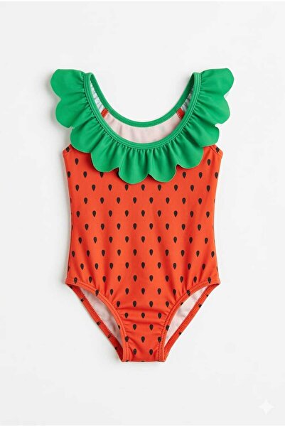 Beniizle Детски бански костюм с мотив на диня