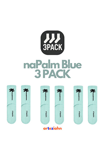 Arteziahn Napalm Blue 3Pack Blue Unisex Lifestyle & Sports Towel Sole 3-Piece...