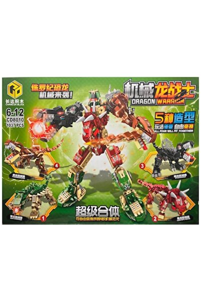 OEM Set de construcție Dragon Războinic 4 în 1, 1037 piese, multicolor
