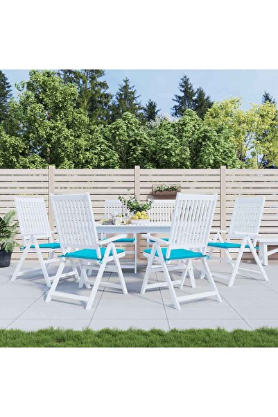 Concept Μαξιλάρια καρέκλας κήπου, τιρκουάζ, 6 τεμ., 50x50x3 cm, ύφασμα