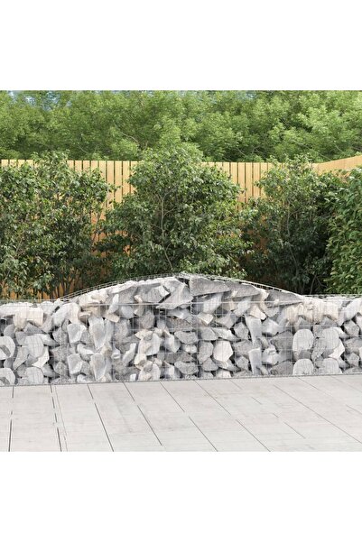 Concept Coșuri gabion arcuite 2 buc, 400x50x60/80 cm, fier galvanizat