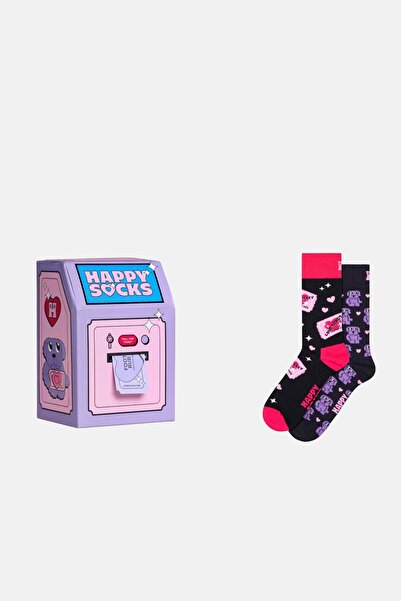 Happy Socks - مجموعة جوارب متعددة الألوان من بيليه آند ديب منقوش مكونة من قطن...