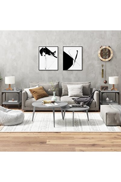 vidaxl Βοηθητικά τραπεζάκια 2 τεμ. γκρι sonoma 40x40x40 εκ. επεξεργασμένο ξύλο