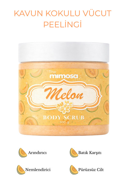Kavun Aromalı Vücut Peelingi-Nemlendirici, Arındırıcı, Batık Karşıtı