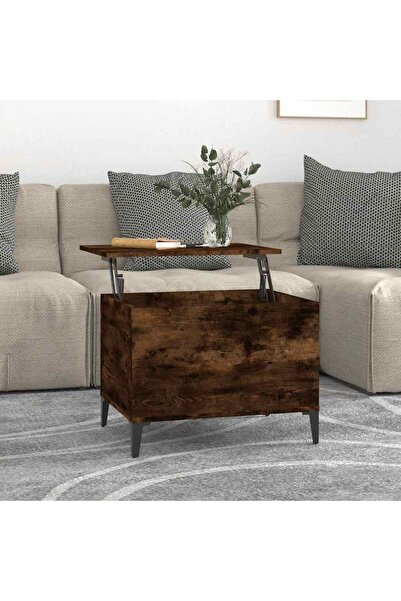 Concept Masă de cafea, stejar afumat, 60x44,5x45 cm, lemn prelucrat