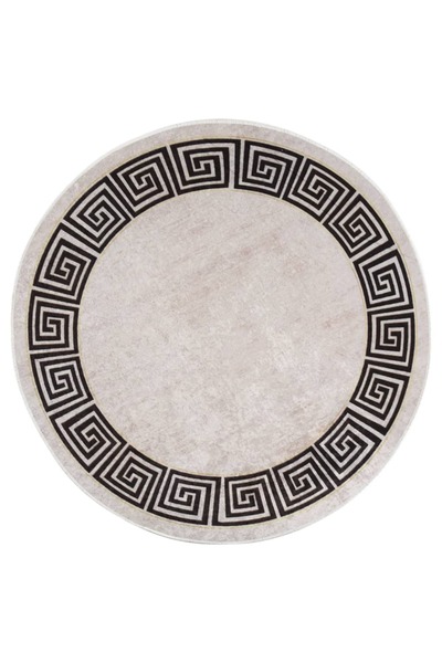 Concept Πλενόμενο Χαλί , ανοιχτό μπεζ, φ120 cm, Αντιολισθητικό