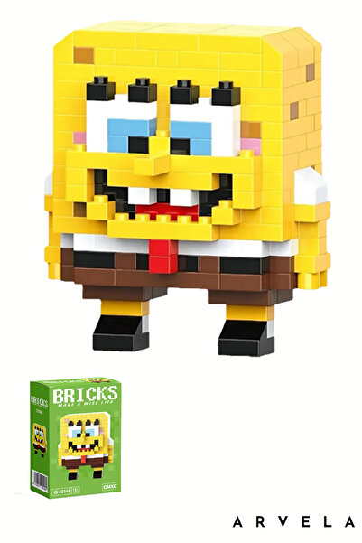 Arvela Süngerbob Bricks Karakter Figürü – Mini Blok Oyuncak