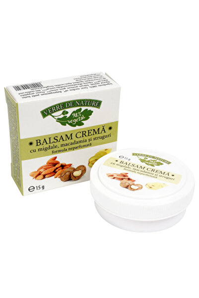 Verre De Nature Balsam crema cu migdale dulci, macadamia si struguri 15 g, se...