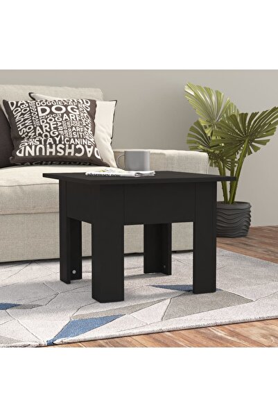 Concept Τραπεζάκι σαλονιού, μαύρο, 55x55x42 εκ., μοριοσανίδα