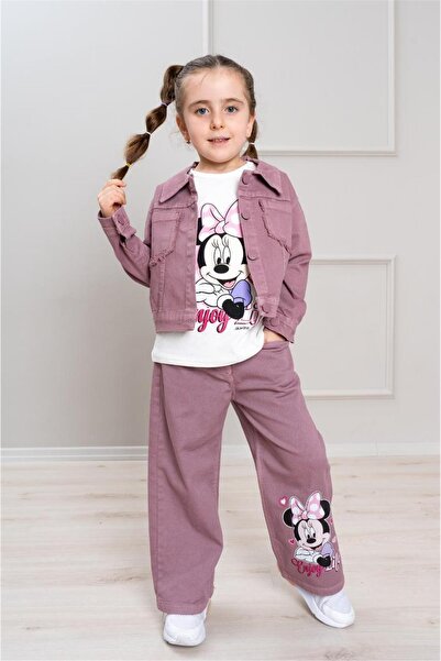 LİLLYPİCCA Jachetă din denim pentru fetiță - tricou - Pantaloni din denim Set...