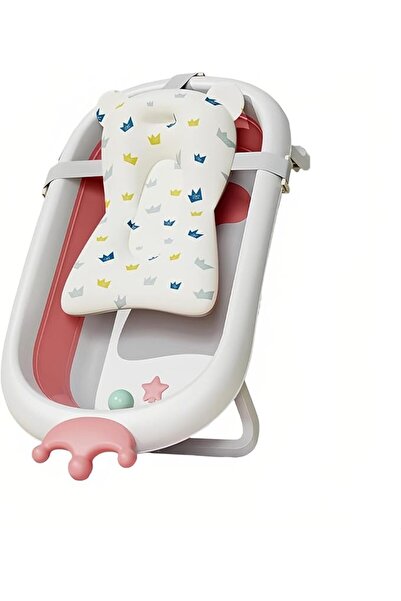 Arabest حوض استحمام للأطفال، حوض استحمام محمول للسفر مناسب للأطفال حديثي الول...