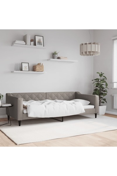 Concept Κρεβάτι ημέρας, γκρι-μπεζ, 90x200 cm, ύφασμα