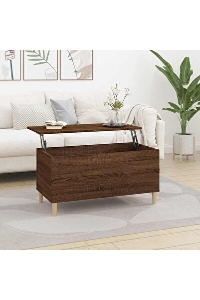 Concept Masă de cafea, stejar maro, 90x44,5x45 cm, lemn compozit