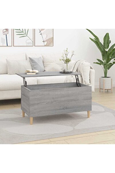 Concept Masă de cafea, gri Sonoma, 90x44,5x45 cm, lemn compozit