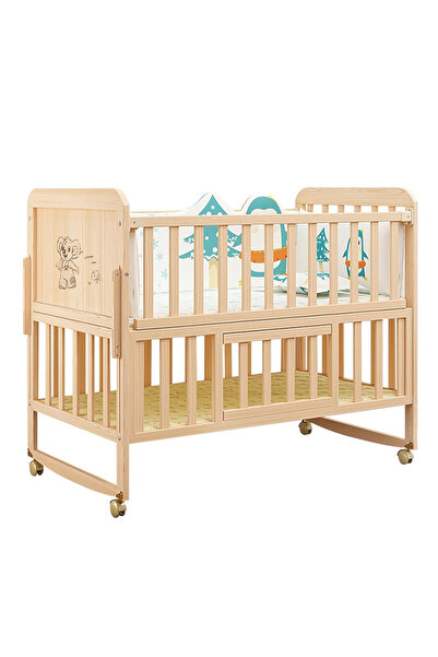 Arabest سرير أطفال محمول - لوح مرتبة قابل للتعديل، سرير أطفال بجانب السرير، س...