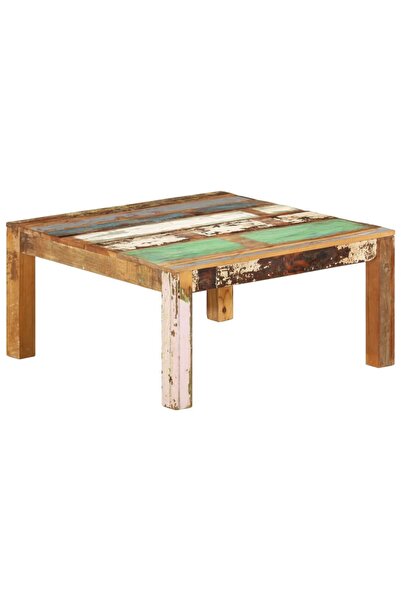 Concept Τραπεζάκι σαλονιού, 80x80x40 εκ., από μασίφ ανακυκλωμένο ξύλο