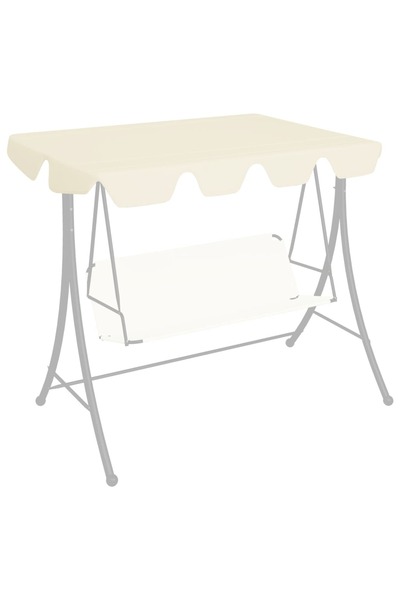 Concept Copertină de rezervă leagăn grădină, crem, 150/130x70/105 cm