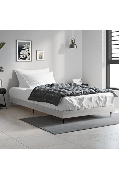Concept Σκελετός κρεβατιού, γκρι sonoma, 100x200 εκ., επεξεργασμένο ξύλο