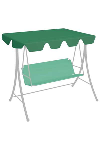 Concept Copertină de rezervă leagăn grădină, verde, 150/130x70/105 cm