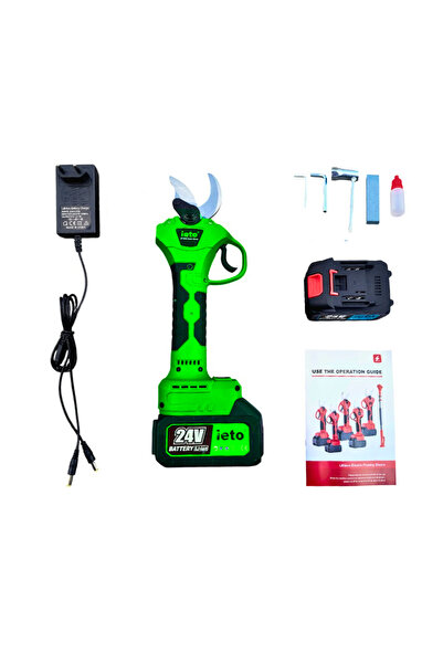 COBI SMART® Foarfeca de crengi, 2 acumulatori 24V, taiere rapida, lama otel i...