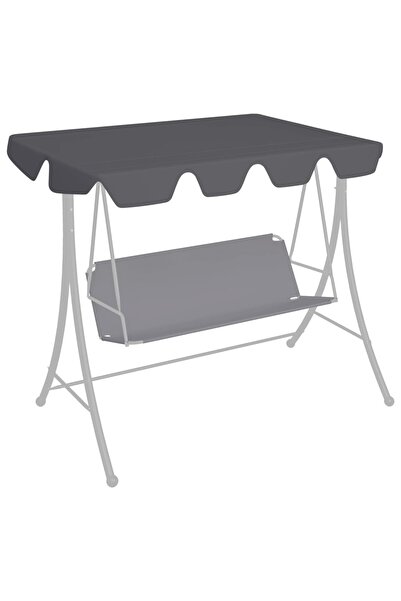 Concept Ανταλλακτικό κάλυμμα για κούνια κήπου, ανθρακί, 150/130x70/105cm