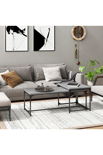 Concept Măsuțe de cafea, 2 buc., gri Sonoma, lemn compozit