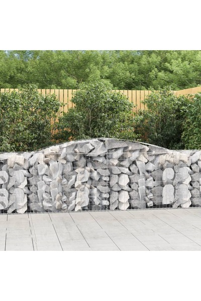 Concept Coșuri gabion arcuite 5 buc, 400x50x80/100 cm, fier galvanizat