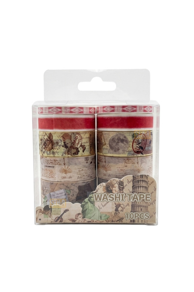 Şehir Online Mağazacılık 10'lu Vintage Harita Temalı Washi Tape Seti - Retro ...