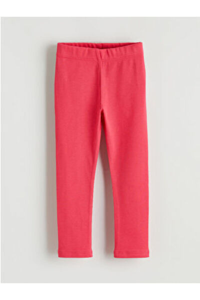 LC Waikiki M1 SEZON بنطلون ضيق للفتيات باللون الفوشيا مع خصر مطاطي