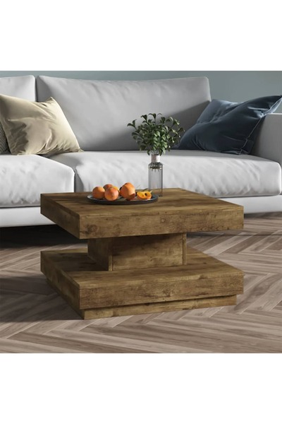 Concept Τραπεζάκι σαλονιού, σκούρο καφέ, 60x60x35 εκ., MDF