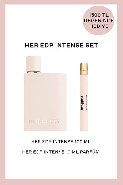 BURBERRY Her EDP Intense Kadın Parfum + Her EDP Intense 10 ml Kadın Parfüm He...