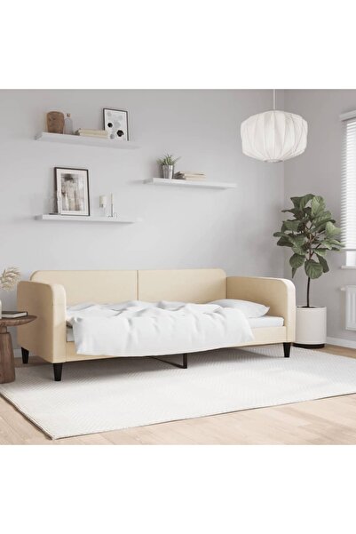 Concept Pat de zi, crem, 90x200 cm, material textil