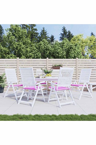 Concept Perne scaun grădină, roz, 6 buc., 50x50x3 cm, textil
